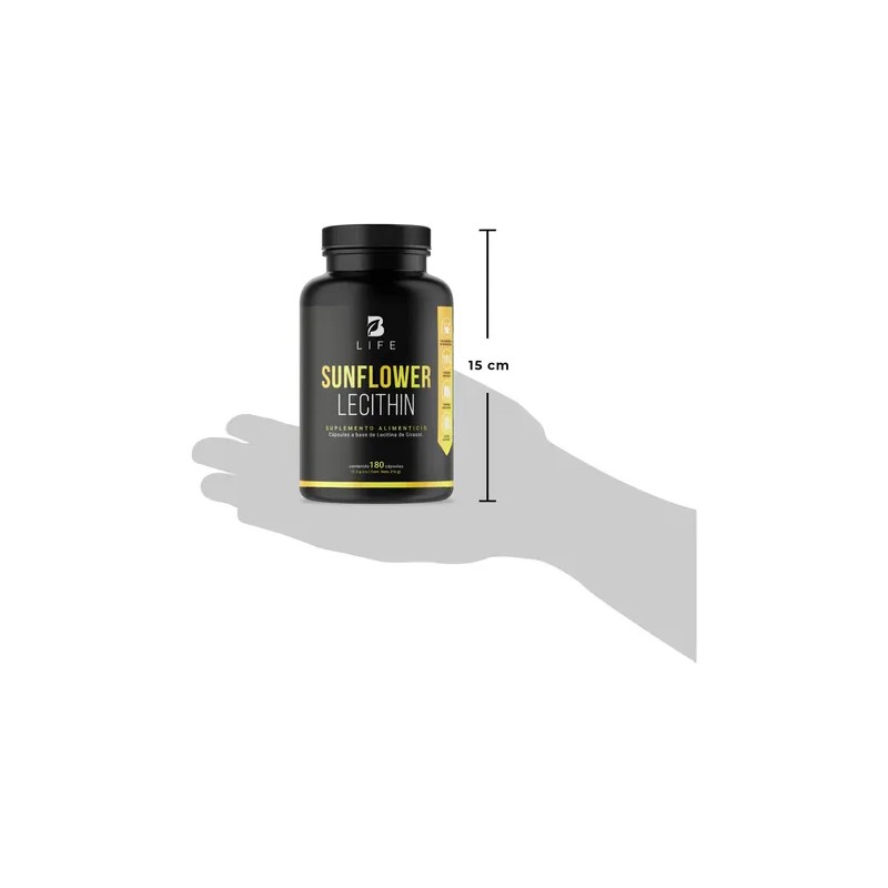 Lecitina D Girasol De 180 Cápsulas Sunflower Lecithin B Life