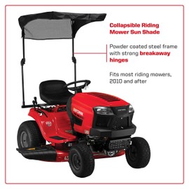 CRAFTSMAN 490-900-0067 Collapsible Sun Shade with Storage Bag, Riding Lawn Mower Canopy, Fits Most Popular Models 2010 and Up