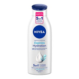 NIVEA Crema Corporal Humectante Express Hydration (400 ml) - 48 horas de Humectación Porfunda - Enriquecida con Minerales Marinos - Ideal para Piel Normal