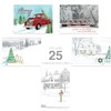 Rustic Country Christmas Note Cards / 25 5 5/8" x
