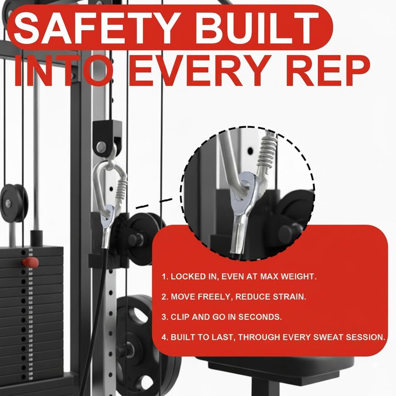 Fitness Pulley Cable Replacement - 5mm(0.2inch) Heavy Duty Steel Wire