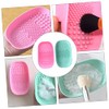 minkissy 2 Piezas Cepillo De Maquillaje Cepillos De Labios Limpiador