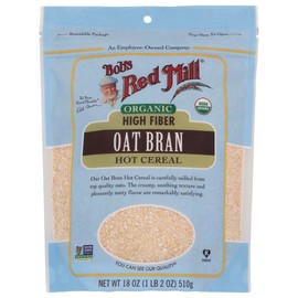 Bob's Red Mill Cereal Oat Bran Organic 18.0 OZ (Pack of 6)
