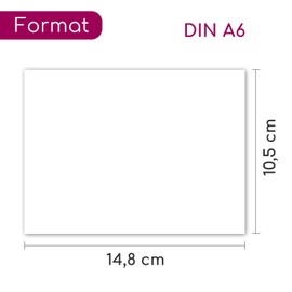 Versatile Blank Postcards for DIY I DIN A6 I Set of 50 Blank DIY Greeting Cards White I for Writing on Painting Design I dv340