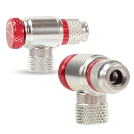 CO2 Inflator Head for Bikes Tire and Schrader Silver Valve Compatible Bike Tire Pump Head Aluminum Alloy CO2 Inflator Bike Pump Bicycle