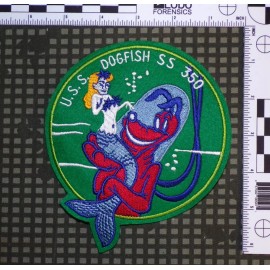US Navy USS Dogfish SS 350 Submarine Embroidered Full Color Patch