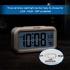 Peakeep Night Light Digital Alarm Clock Battery Operated with Indoor