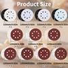 AYSYR Pack of 35 Sandpaper 125 mm Velcro and 4
