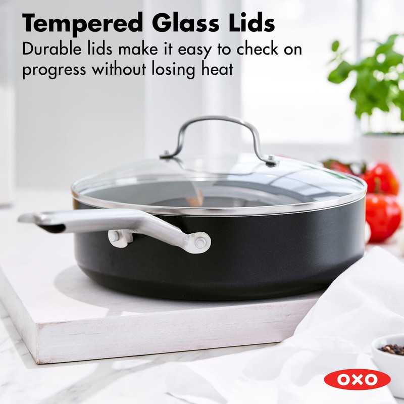 OXO Agility Series 5QT Saute Pan with Lid, Ceramic Nonstick