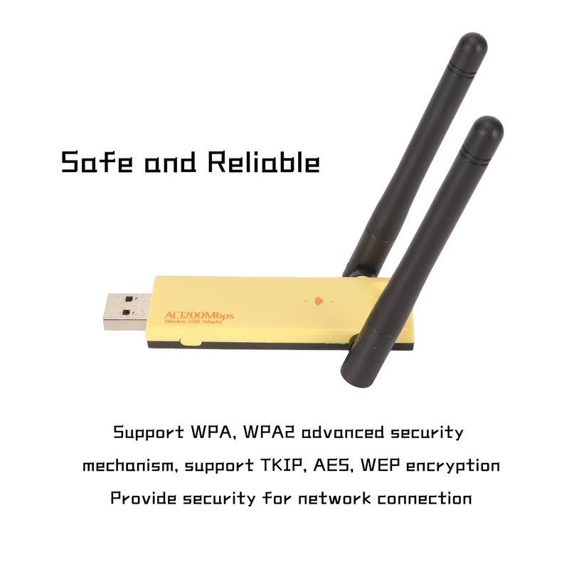 USB WiFi Adapter 2.4G 5G Dual Band Dual Antennas 802.11AC