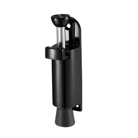 sourcing map Kickdown Door Stopper Spring Loaded Foot Pedal Door Stops Holder 112mm Length Black