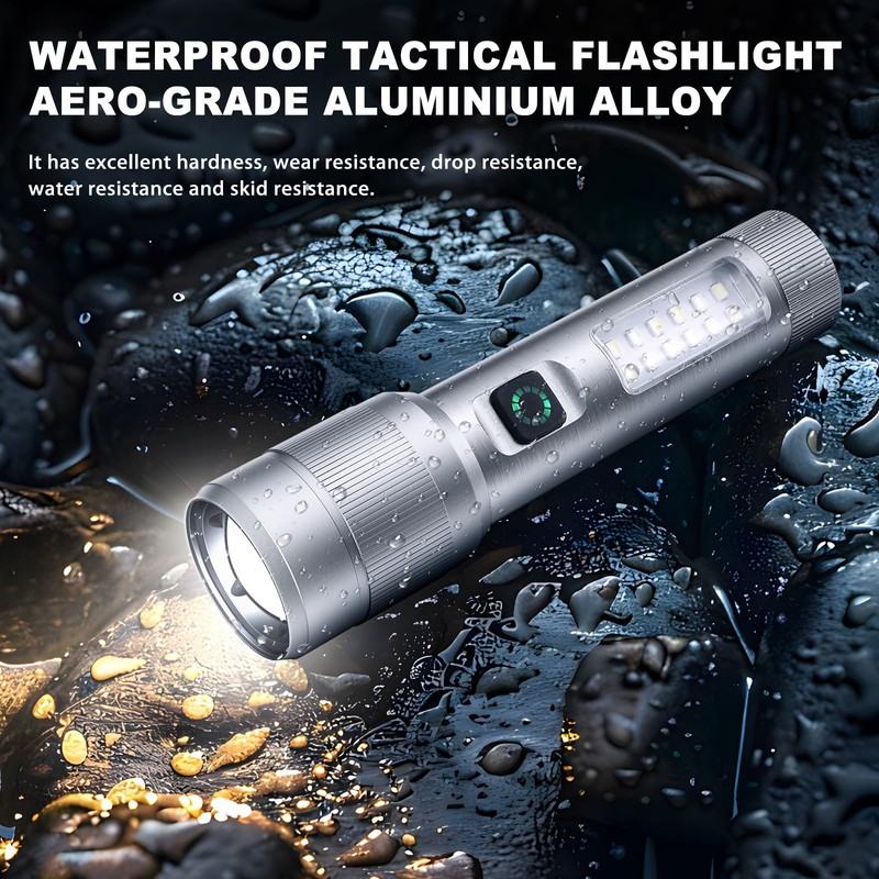 Ciwuzxs 2 Pack Flashlight High Lumens Rechargeable, 5000 Lumen Super
