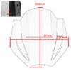 Motorcycle Windshield Deflector with Bracket Double Bubble Windscreen Fit for