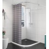 3" High Shower Water Splash Guard 39 Inch Collapsible Shower