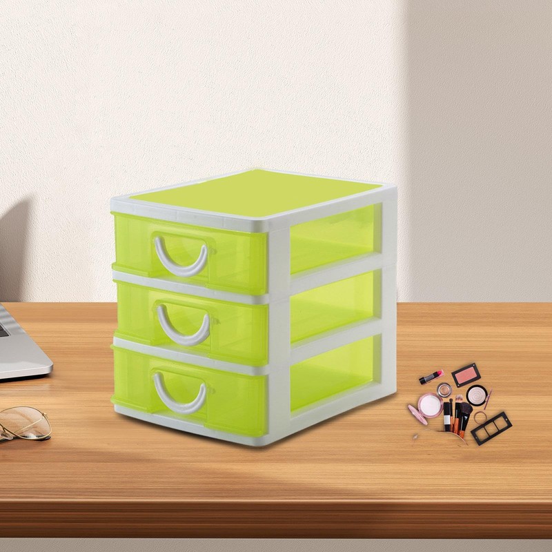 Folpus Sundries Vanity Organizer 3 Drawers Storage Organizer Home Dressing