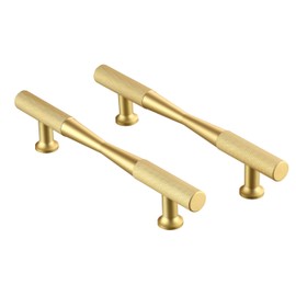 CILEYTION 10 Pack Gold Matte Gold Cabinet Handles, 96mm x 147mm, Modern Style, Kitchen Cabinet Handles and Drawer Pulls