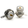 2pcs M Shape PL259 SO239 Bulkhead Connector, UHF Panel Chassis