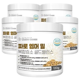 Cham Goods 파로 엠머 밀 복합효소 골드밸런스 120g 5통 Paro Emmer Wheat Complex Enzyme Gold Balance 120g 5 Bottles