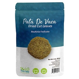Pata de Vaca Leaves cut and Sifted - Cow's Foot Leaves 56 grams - Pata de Vaca Tea - Bauhinia Forficata Resealable Bag - 56 grams - Premium Quality (Pata De Vaca)