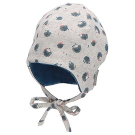 Sterntaler Boys' Beanie Hedgehog Hat, lightgrey