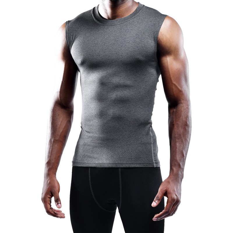 NELEUS Men's 3 Pack Compression Shirt Sport Athletic Workout Tank