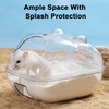 Wallspet Hamster Bathtub, Sand Bath Container Transparent Hamster Bathroom with