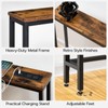 HOOBRO 2 Pack 5.9" Narrow Console Sofa Table with Power