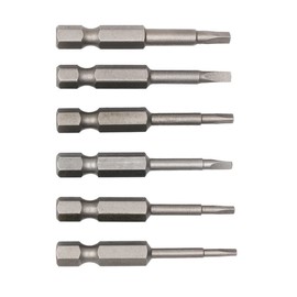Fongmore 6 Pcs 50mm 1/4 Hex Shank Magnetic Triangle Head Impact Grade Advance Heat Treated S2 Steel TA1.8 TA2.0 TA2.3 TA2.5 TA2.7 TA3.0 Screwdriver Bits