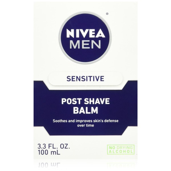 NIVEA FOR MEN Sensitive Post Shave Balm 3.30 oz (Pack of 2)