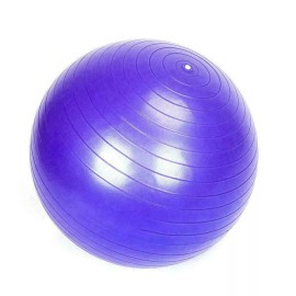 Unbranded Exercise Workout Yoga Ball for Yoga Fitness Pilates Sculpting Balance with Pump - Purple, 65cm
