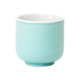 Naumukuma-chan Workshop Teacup Tea Ceremony, 1.6 Inches, Celadon, Plain, Porceladon, Width 2.0 x Height 2.1 inches (5.3 cm), Celadon Plain