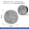 Pack of 12 Microfibre Cloths for Window Cleaning Robots, Reusable
