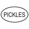 CafePress PICKLES (Oval) Oval Sticker Oval Car Bumper Sticker