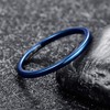 Vakki 2 mm Black/Blue/Silver Tungsten Carbide Wedding Band for Men/Women,