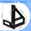 KLYKLL 3D Multi-Angle Measuring Ruler, 45/90 Degree Aluminum Alloy Miter