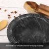 Marble Salt Cellar Box with Wood Lid & Spoon, Modern