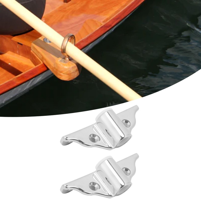2Pcs Boat Rowlock Socket 1/2in Hole 316 Cast Stainless Steel