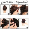 Ponytail Extensions Updo Hairpiece Curly Messy Hair Bun Scrunchies Elastic