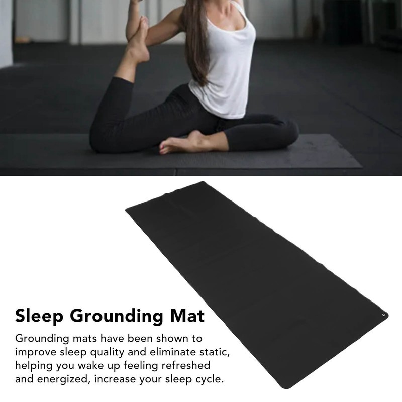 Grounding Mat Black Earthing Grounding Sheet with 5m Cable for