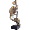 Thinker Statue, Silence is Gold Abstract Art Sculpture, Ponder Statue,