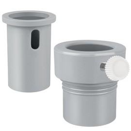 Dinlon Pool Umbrella Pole Stabilizer, Pool Umbrella Adapter for Single-Threaded Baja Deck Pools Sleeve, 1.5" & 1.35" Patio Umbrella Sleeve for Pools Umbrellas for Inside of Pool-Deck, Gray