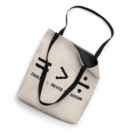 Equality is Greater Than Division Social Justice Symbols Tote Bag