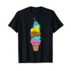 Cute Cat Ice Cream T-Shirt - Kitty Cat Dessert Shirt