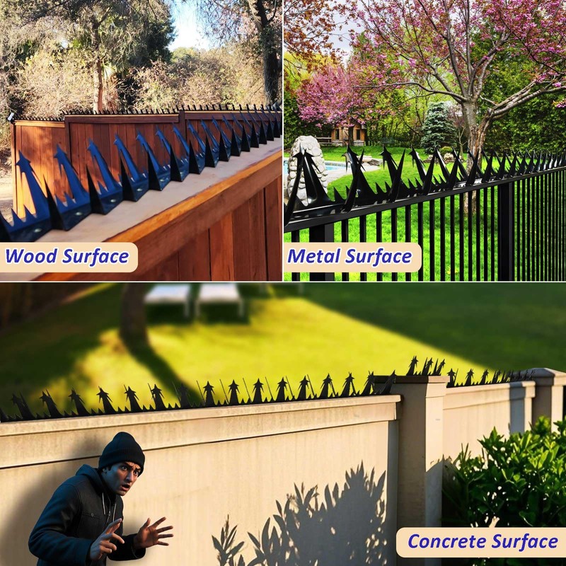 Metal Anti Climb Spikes for Fences and Walls. Effectively Avoided