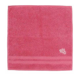 RHC Ron Herman Cafe Towel, Handkerchief, Gift Box Included, Mini Towel, Set of 2 (Charcoal x Pink)