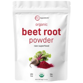 Polvo de jugo de remolacha orgánico, 2 libras (32 onzas), polvo de remolacha antes del entrenamiento, nitratos naturales para energía y potenciador...