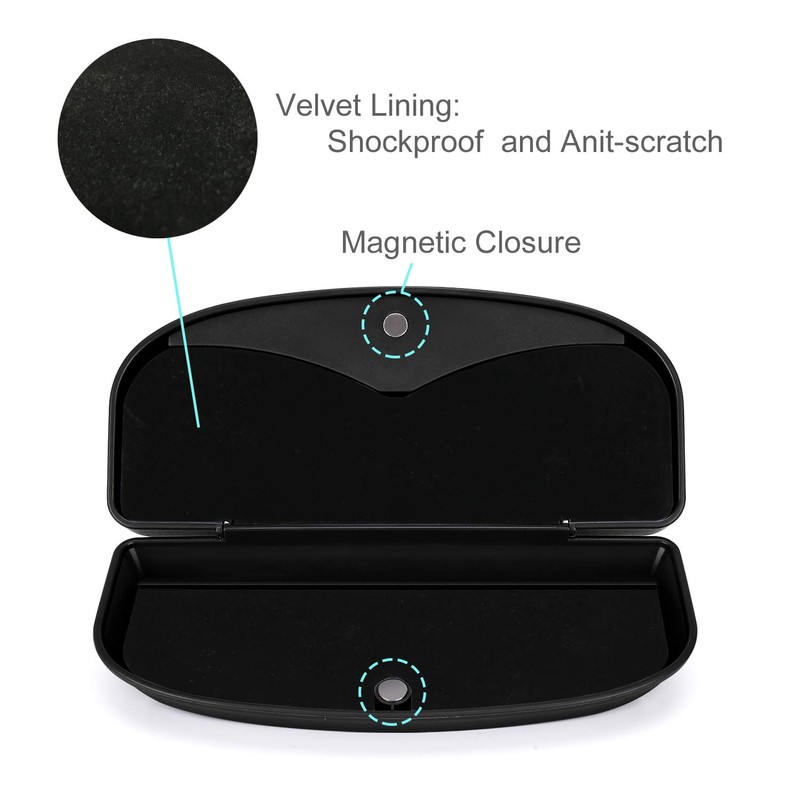 MOSISO Car Visor Sunglasses Case, Universal Automotive ABS Eyeglasses Holder