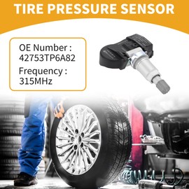 INFINAUTO Tire Pressure Sensor No.42753TP6A82 Car TPMS Sensor for Honda CR-V 2012 2013 Metal Plastic Rubber Black