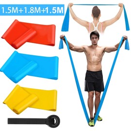 BONACHAN Bandas de Resistencia, Elasticas Fitness, Juego de Bandas Elásticas para Ejercicio, Entrenamiento en Hogar Gimnasio o Exteriores, Material de Látex (4 Pack)