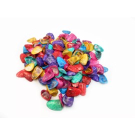 Florida Shells and Gifts 4 oz (400) Tiny Dyed Coquina Shells Seashells Craft Colorful 1/4-1/2" Beach Deco